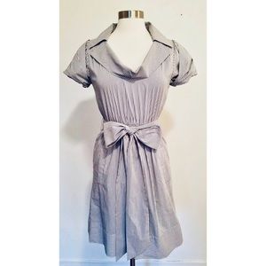 BCBGMAXAZRIA‎ Seersucker Striped Dress Size: 4